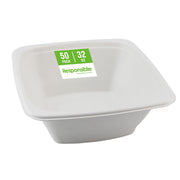 Responsible Products 32 oz (50 Count) / Classic White / Casual Bowls