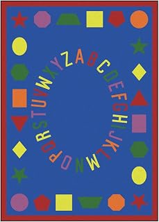 Joy Carpets First Lessons Rug, Blue, 10'9" x 13'2"