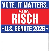 Jim Risch For Idaho U.S. Senate 2026 Yard Sign Vote Jim Risch Republican 2026 Elections Race