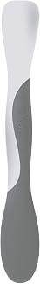 Tovolo Elements Scoop and Spread Large Dual End Silicone Sandwich Spreader Tool with Nylon Handle, BPA Free Dishwasher Safe Silicone and Nylon Tool for Spreading and Scooping, White and Charcoal Gray