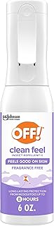 OFF! Clean Feel Insect Repellent Misting Spray, Fragrance-Free Picaridin Bug Spray for Lasting DEET-Free Protection from Mosquitoes and Ticks, 6 oz
