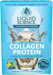 Java House Liquid Science Citrus Berry Single Serve Collagen Pods - Peel and Pour- Pack of 6