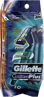 Gillette CustomPlus Pivot Disposable Razors - 10 ct