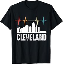 Cleveland Retro Youth Jersey Clothing Heart Beat Cleveland T-Shirt