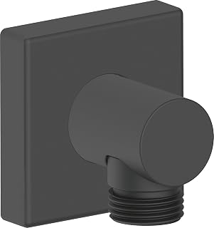 Duravit Universal wall Outlet, Square wall Connection Elbow, wall Connection, Black Matt