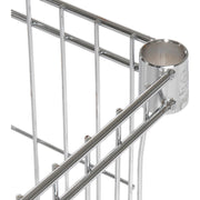 Wire Basket Shelf by Global Industrial – 18"L x 48"W x 10"H, 300.0 pounds, Alloy Steel, Chrome, Model WB1848C