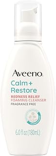 Aveeno Calm + Restore Redness Relief Cleanser, Fragrance Free, 6 fl. oz