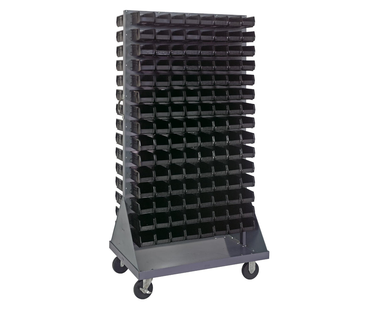 QUANTUM STORAGE SYSTEMS Black / 7-3/8" x 4-1/8" x 3" (Bin Size) / 1 Storage Racks