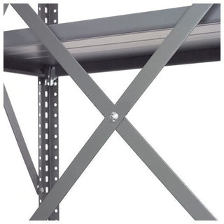 Universal Brace Kit by Global Industrial – 1.25"L x 51"W x 0.67"H, Steel, Gray, Model GLBK100