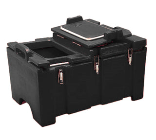 () Top-Load Food Pan Carrier - Camcarrier® 100 Series by Cambro – 18 x 26-3/4 x 15-1/2 inches, Plastic, Black, Model 100MPCHL110
