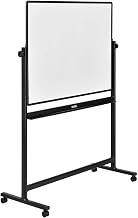Global Industrial 48" W x 36" H Reversible Rolling Magnetic Dry Erase