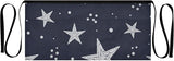 Night Star Waist Apron with 3 Pockets Waiter Server Short Aprons 25.2x11.8 Inch Stain Resistant Apron for Kitchen Garden Restaurant 1 Pack