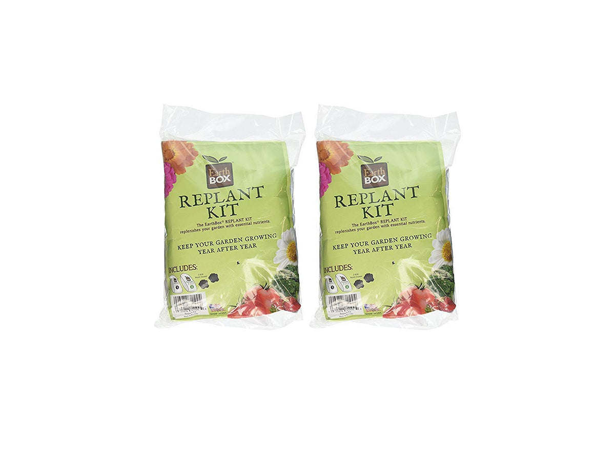 81100 Replant Kit (Pack of 2) by EarthBox – 8 inches x 8 inches x 4 inches, Model 8110X