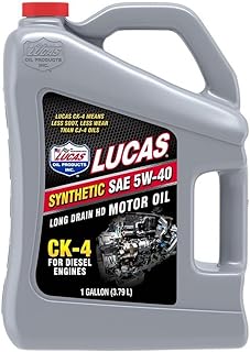 Lucas Oil 11178 Synthetic SAE 5W-40 HD Motor Oil API CK-4-1 Gallon