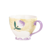 Petaluxe Mug by 10 Strawberry Street – Large, 16.0 fluid_ounces, Bone China, Tulips, Pack of 4