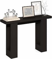 Furinno ARA 47-Inch Wide Entryway Table, Narrow Console Table, Dark Oak