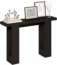 Furinno ARA 47-Inch Wide Entryway Table, Narrow Console Table, Dark Oak