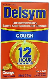 Delsym 12 Hour Cough Suppressant, Orange, 3 Fl Oz (Pack of 3)