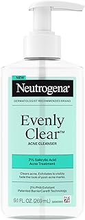 Neutrogena Evenly Clear Acne Cleanser, 9.1 fl. oz