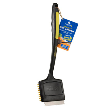 Oversized Grill Brush Powered by Scrub Daddy by Mr. Bar-B-Q – Oversized, Nylon, Black and Yellow, Model 60404SDZ