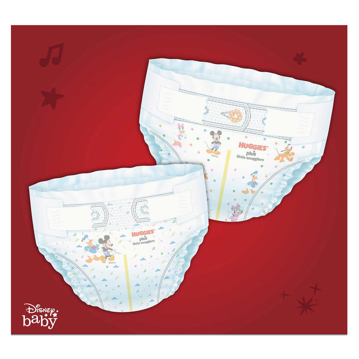 Little Snugglers Plus Diapers Size by HUGGIES – 174 Count (Pack of 1), soft, materials, White