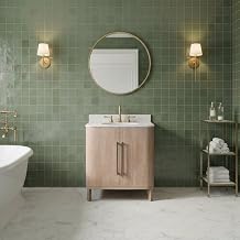 Cirilla 30 in. Single Sink Pre-Assembled Transitional Style Bathroom Vanity