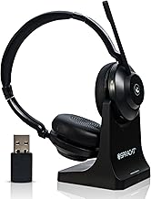 Spracht Blues Combo BT/USB Wireless Headphones for Working Professionals, Comfortable PC Headset, 40 Hour Battery Life, USB and Bluetooth Headset with Noise Cancelling Microphone for Work (Dual Ear)