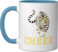 Bloomfield High School Bengals Cheer Ceramic Mug, Blue/White, 11oz