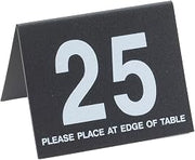 Cal-Mil Black Break Resistant Number Tents (No. 1-25)