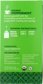 Herbal Peppermint Tea (6x20 Bag) by Equal Exchange – Model EQU50013