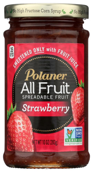 All Fruit Spreadable Fruit Strawberry by Polaner – 10 Ounce (Pack of 1), Red, Model 072400007200