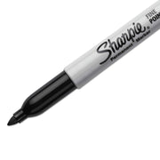 Permanent Markers by Sharpie – 1 Count (Pack of 4), Plastic, Felt, Black, Pack of 4
