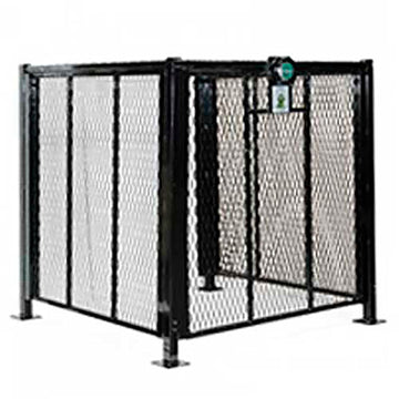 AC Protection Cage for Residential Units 4' x by Encore Commercial Products – Steel, Black, Model T-Rex4x4