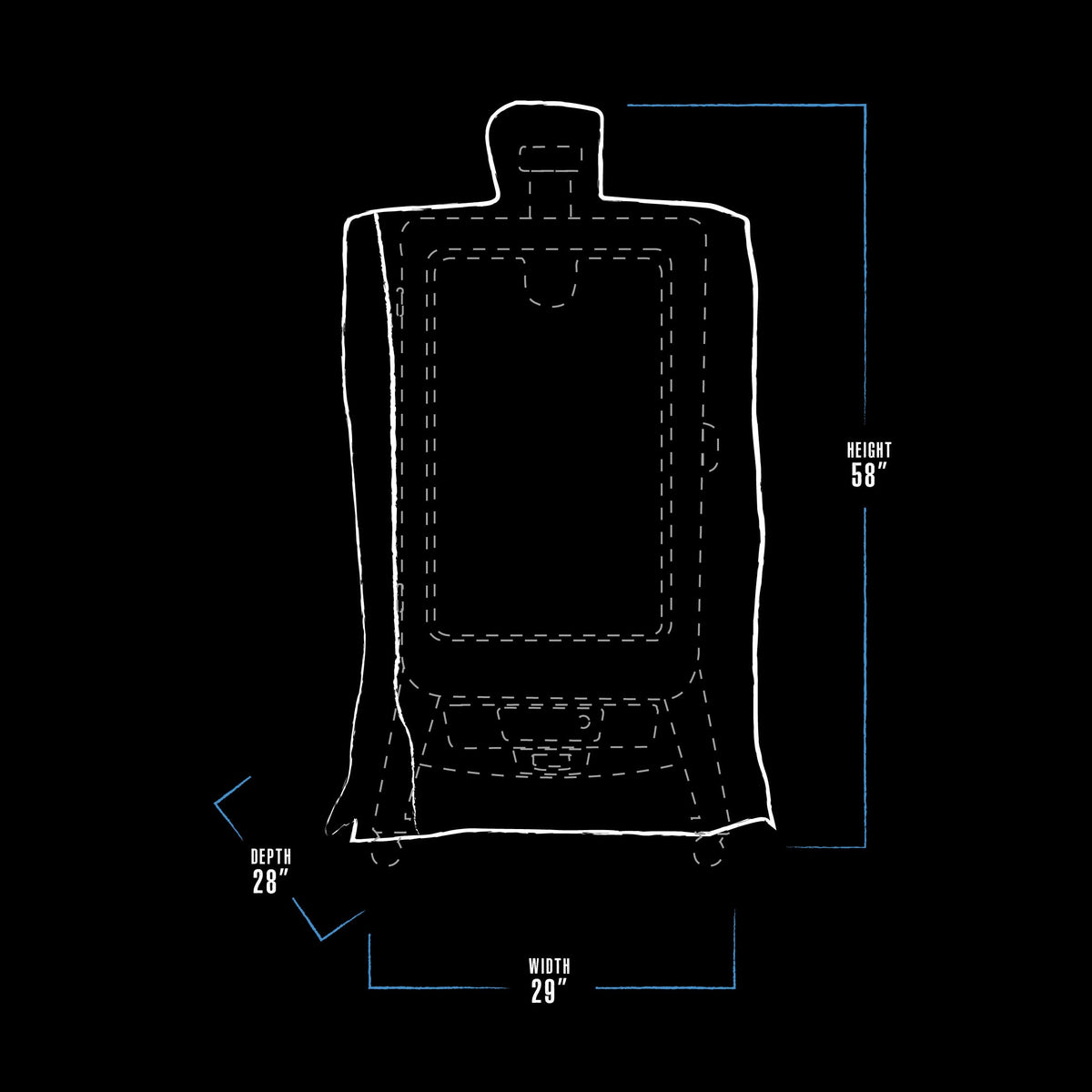 Pellet Smoker Cover by PIT BOSS – No Size, Polyester, Black, Model 73752