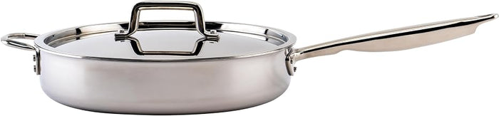WINCO Tri-Ply Saute Pan, Silver