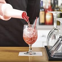 Hubert® Plastic 1 QT Pour Bottle, Red ? 3-1/2? dia. X 13-1/2?H