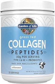 Garden of Life Grass Fed Collagen Powder, Unflavored, 28 Servings
