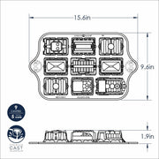 Nordic Ware Blue / 5 Cup Capacity / Train Cakes Specialty & Novelty Cake Pans
