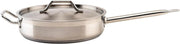 Winco 5 qt Stainless Steel Saute Pan with Cover