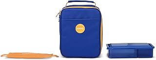 Igloo Gripper 4-Can Slim Lunchbox with Ice Pack & Food Tray | Insulated Cooler Bag | Electric Indigo