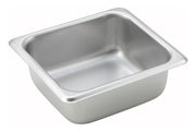 1/6 Size Pan by Winco – 2.5" Deep, 2.5 inches, Stainless Steel, Model SPS2