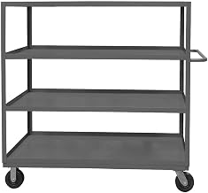 Durham RSC-2448-4-3K-95 4 Shelf Stock Cart with Lips Up, 24" x 48", 3000 lb Capacity