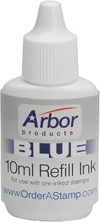 AbilityOne Stamp Refill Ink - 10 cc Bottle.35 oz, Blue Ink 7510-01-207-3959