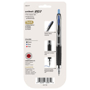 ® 207™ Retractable Fraud Prevention Gel Pens by Uni-Ball – 1 Count (Pack of 4), Plastic, Blue; Black; Red, Model 33961