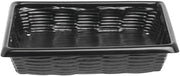Marco Produce Baskets with Drainage Holes Rectangular Black ABS - 10L x 12"W x 3 1/4"H