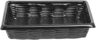 Marco Produce Baskets with Drainage Holes Rectangular Black ABS - 10L x 12"W x 3 1/4"H