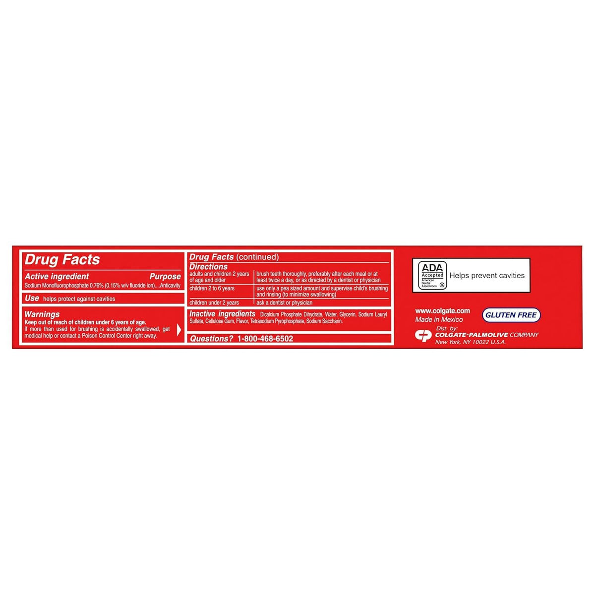 Cavity Protection Fluoride Toothpaste Regular Flavor - 8 oz by Colgate – 1.33 Fl Oz (Pack of 6), Multi, Pack of 6, Model 261221
