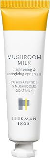 Beekman 1802 Mushroom Goat Milk Eye Cream, Fragrance Free, 0.68 fl oz | Clinically Proven Anti-Aging Eye Treatment for Under-Eye Circles & Fine Lines, With Hexapeptide and Snow Mushrooms