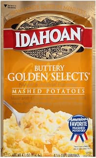 Idahoan Buttery Golden Selects Mashed Potatoes 4 oz (Pack of 12)
