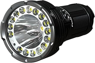 Fenix LR40R v2.0, Rechargeable Long Range, Ultra Bright LED Searchlight Torch | 15,000 Lumens | 900m | 50 Hrs Max | Large Capacity Battery | Power Bank | IP68, Black